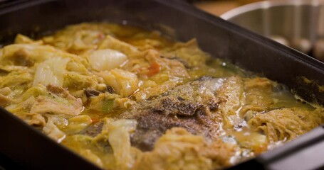 Poster - Homemade fish head soup hot pot