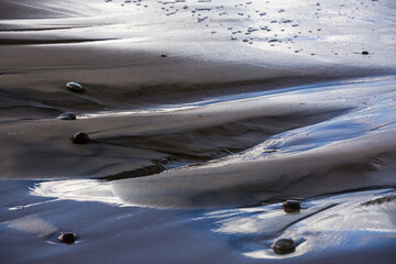 Poster - Creative beach sand with small stones