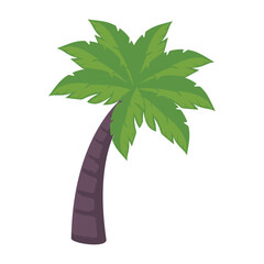 Sticker - tree palm silhouette