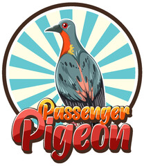 Sticker - Passenger pigeon extinction bird