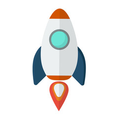 Canvas Print - rocket illustration