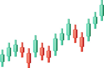 3D Growth Stock Diagram