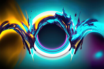 Wall Mural - abstract colorful background, generative ai
