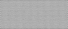 Black Polka Dot Pattern On White Background. Straight Dot Pattern For Backdrop And Wallpaper Template. Simple Classic Polka Dot Lines With Repeat Stripes Texture. Polka Background, Vector Illustration