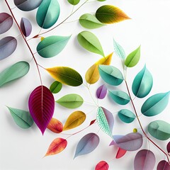 Wall Mural - autumn leaves background