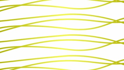 Wall Mural - Animated stripes appear and disappear. Decorative golden lines. Waves gradually changes shape. Looped video. Vector illustration isolated on a white background.