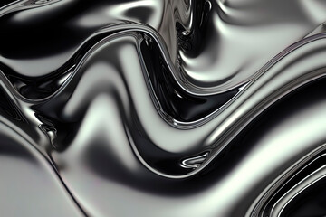 glam metal texture, chromed texture, liquid chromed, metalic. metallic texture wallpaper. Generative AI