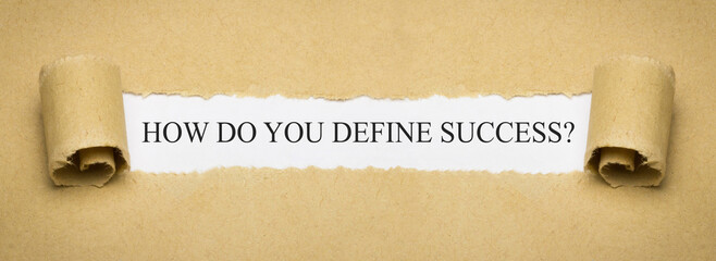 Canvas Print - How do you define success?