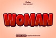 © eric_barudewa  - woman text effect with graphic style and editable.