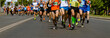 © sports photos - large group male runners athletes run marathon race