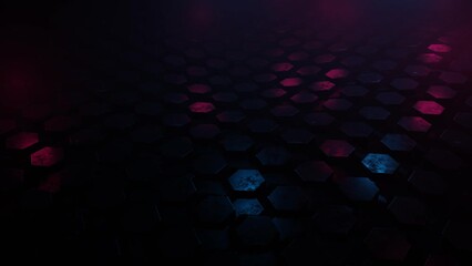 Wall Mural - futuristic dark hexagon background. abstract technology background. technology concept. big data. 3d