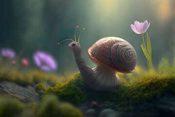 Generative AI Animal snail