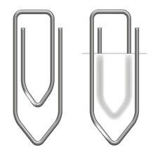 paper clip isolated