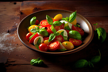 Wall Mural - Vegetarian Salad with fresh tomatoes