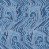 Fototapeta Desenie - abstract blue background with waves