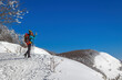 © Gennaro Leonardi - Snow hiker in the mountains, middle aged woman