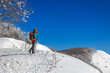 © Gennaro Leonardi - Snow hiker in the mountains, middle aged woman