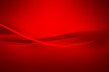Canvas Print - Dark red abstract wavy shape lines background