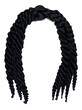  Big Twist Braids . 
realistic  3d . fashion beauty style .trendy african hairstyle wig
