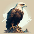 A beautiful illustration of an eagle 