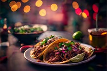 Mexican Birria Tacos Food Photography