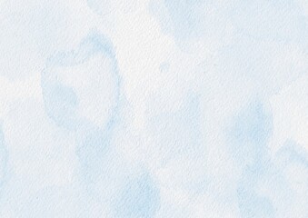 Poster - Abstract art blue watercolor stains background on watercolor paper textured for design templates invitation card