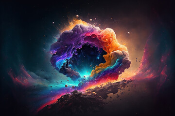 conceptual art of a nebula - generative ai