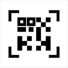 Poster - qr code for smart phone, on white background.