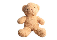 Brown Teddy Bear On White Background.Isolated