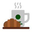coffee break flat icon