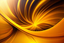 Golden Fractal Burst Background