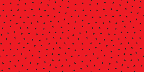 repeating pattern of red watermelon seeds elements. minimalist style fruit themed poster, for media 