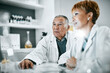 © Clayton D/peopleimages.com - Doctors, senior people or scientist in science laboratory for DNA research, medical and medicine data analysis. Search, healthcare teamwork or nurse for health, cancer innovation or virus test study
