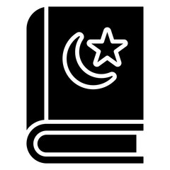 Sticker - quran holy book glyph icon