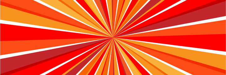 Wall Mural - Background with rainbow red rays 