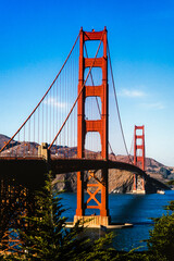 Wall Mural - Rote Golden Gate Bridge in San Francisco