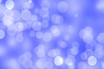 Wall Mural - Abstract festive gradient blue white silver bokeh background texture with white bokeh lights. Beautiful backdrop with space for christmas, invitation, or other holidays.