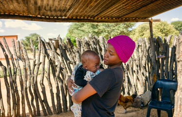 village African family