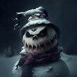 © ArgitopIA - horror and scary snowman. generative ai