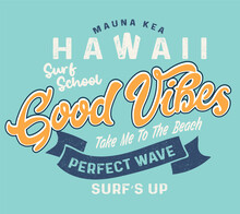 Good Vibes Surf Poster Design