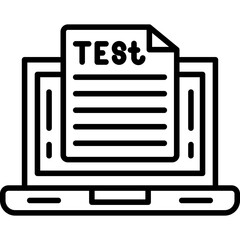 Poster - Online Test Icon