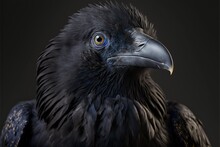Studio Portrait, Black Raven
