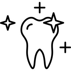 Wall Mural - Clean Tooth Icon