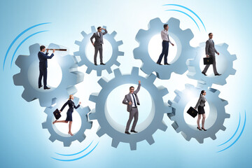 Wall Mural - Business people in teamwork concept