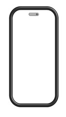 Wall Mural - new smartphone clipboard isolated on white transparent background, vector illustration