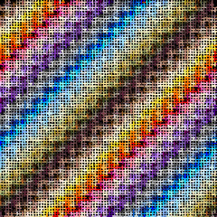 Poster - Imitation of a texture of rough canvas. Seamless pattern.