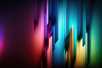 Poster - Abstract colorful background, Ai generated