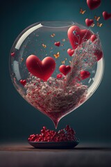 Wall Mural - Valentine Balloons