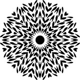 Fototapeta Do przedpokoju - Mandala decorative round ornament. Can be used for greeting card, phone case print, etc. Hand drawn background, vector isolated on white