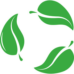 Sticker - green leaves icon